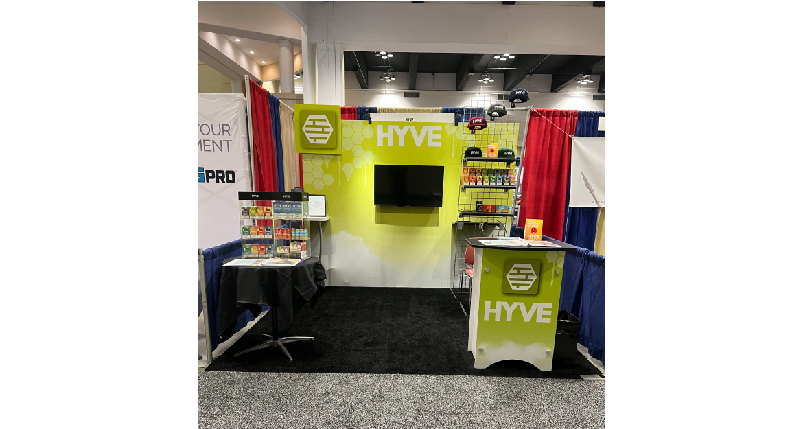 HYVE trade show booth exhibit